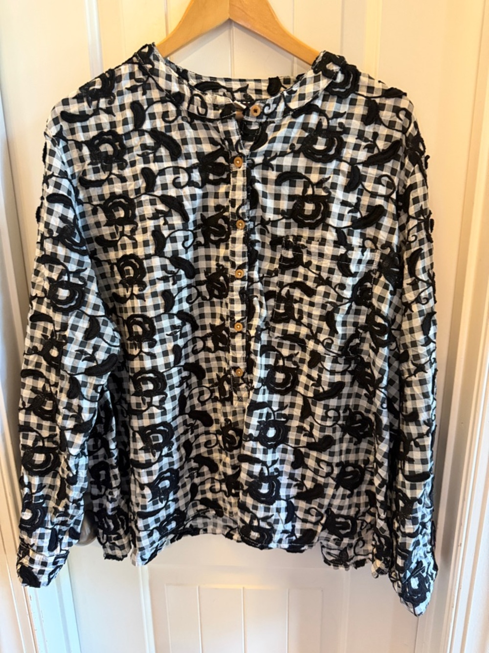 Pilcro anthropologie whitney trapeze button down